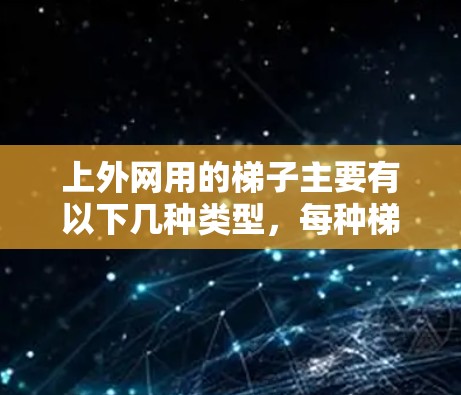 上外网用的梯子主要有以下几种类型,每种梯子适用于不同的场景和需求