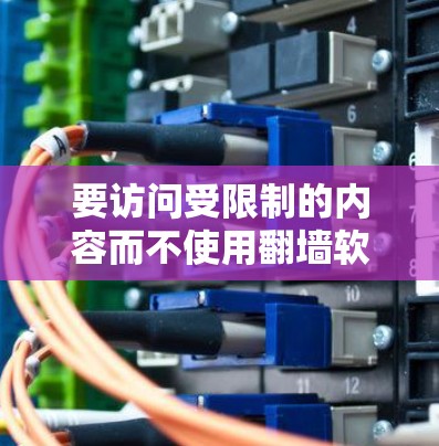 要访问受限制的内容而不使用翻墙软件,可以尝试以下方法