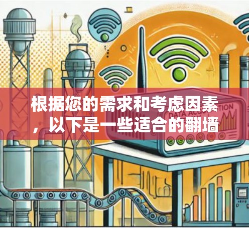 根据您的需求和考虑因素,以下是一些适合的翻墙软件推荐