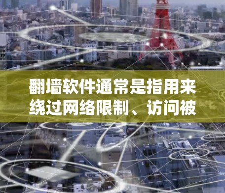 翻墙软件通常是指用来绕过网络限制、访问被限制访问的网站的工具。虽然这类软件在某些情况下可能被用来访问受限的内容,但请注意,这可能涉及到法律和道德问题。以下是一些关于翻墙软件的信息和注意事项