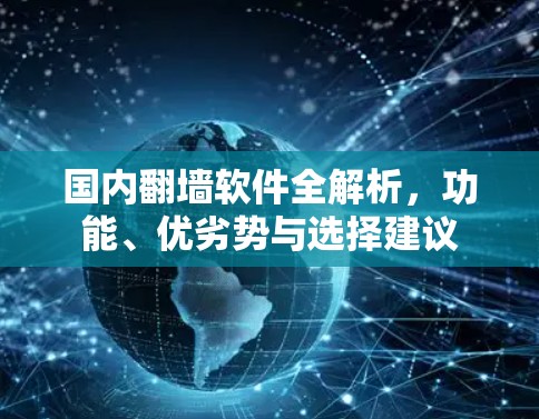 国内翻墙软件全解析,功能、优劣势与选择建议