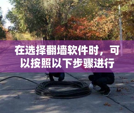 在选择翻墙软件时,可以按照以下步骤进行