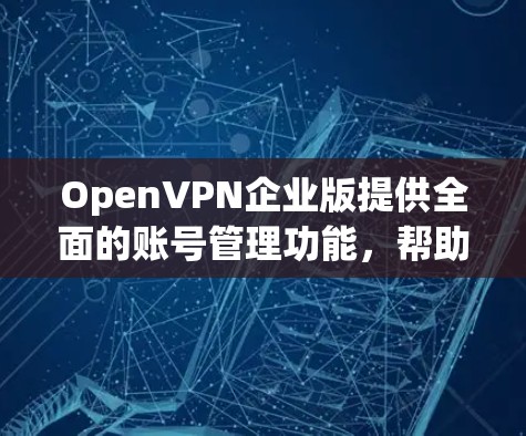 OpenVPN企业版提供全面的账号管理功能,帮助企业有效管理和监控用户访问权限。以下是详细的账号管理方法 OpenVPN企业版提供全面的账号管理功能,帮助企业有效管理和监控用户访问权限。以下是详细的账号管理方法