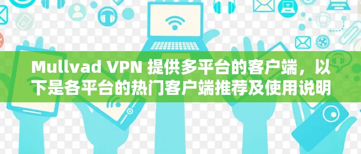 Mullvad VPN 提供多平台的客户端,以下是各平台的热门客户端推荐及使用说明